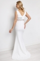 elegancka sukienka biala maxi