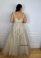 sukienka rozkloszowana z koronka plus size